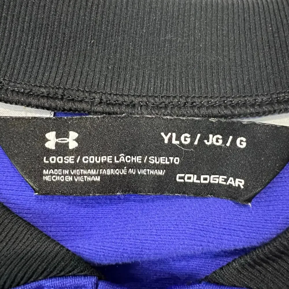 Under Armour Loose Coldgear Graphic Track Jacket Constellation Purple Youth L